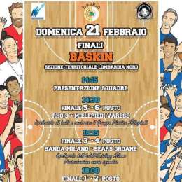 Baskin: le finali di basket-inclusivo domenica prossima a Milano